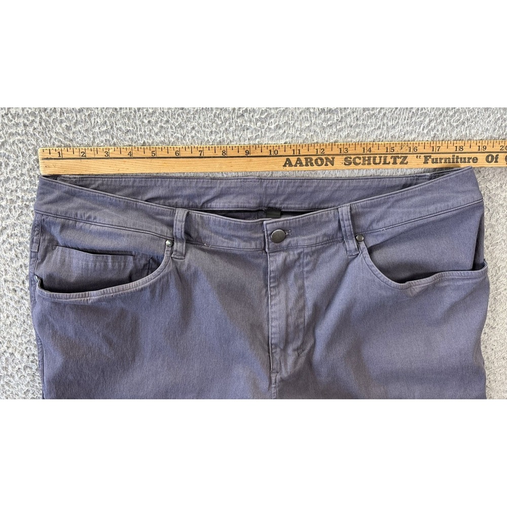 Lululemon ABC Pant Mens 34 (Fits 36x29.5) Gray Slim Warpstreme Stretch Chino - Picture 6 of 10